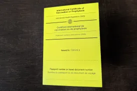 Жовта книжечка: Міжнародний сертифікат вакцинації (1шт)